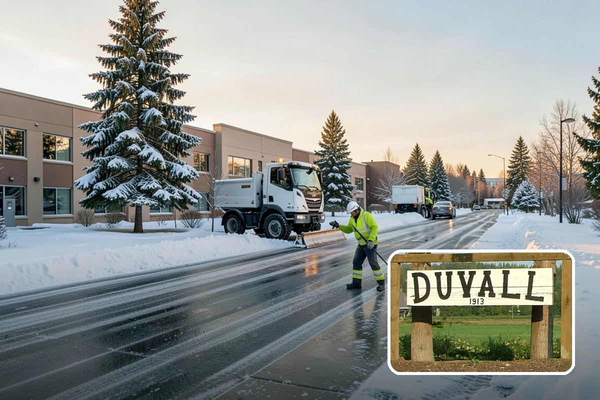 Property Management Parking Lot Snow Removal in Duvall, King County, WA - One contract and contact covers the entire property portfolio