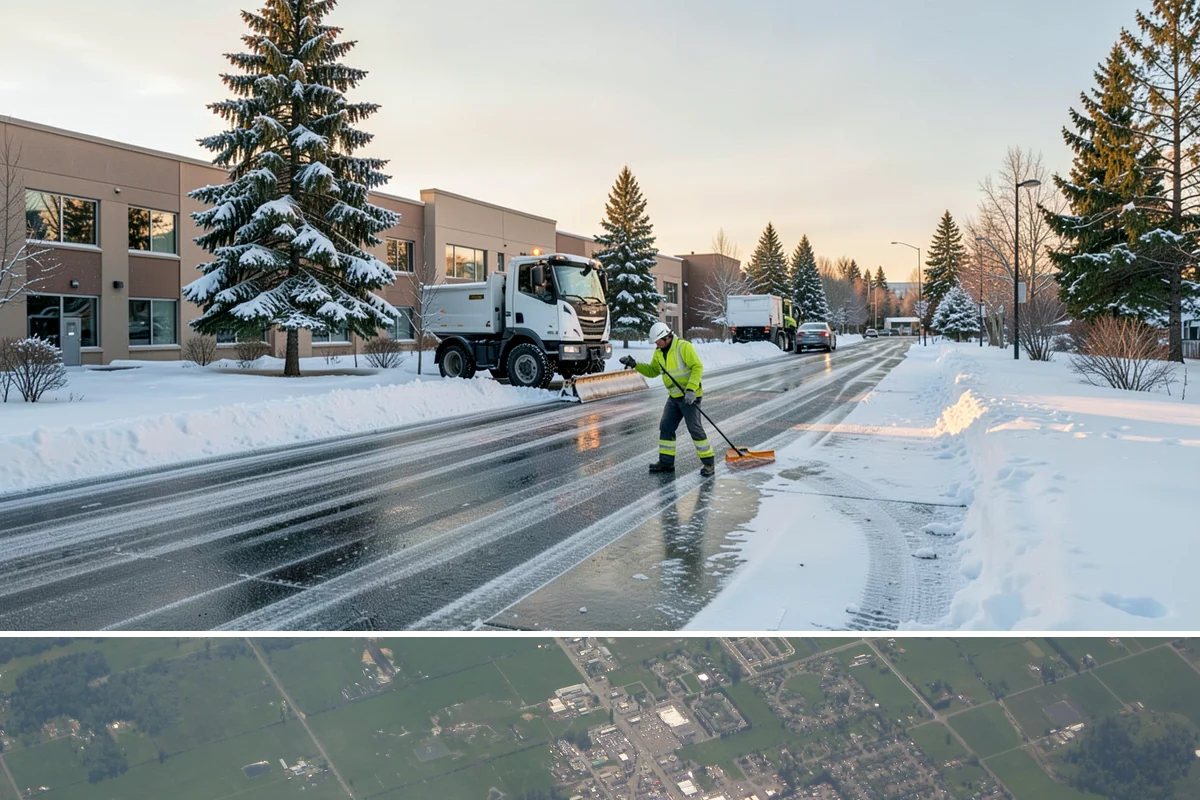 Property Management Parking Lot Snow Removal in Enumclaw, King County, WA - Property management portfolios in Western Washington need the most coordinated service from December through February, when...