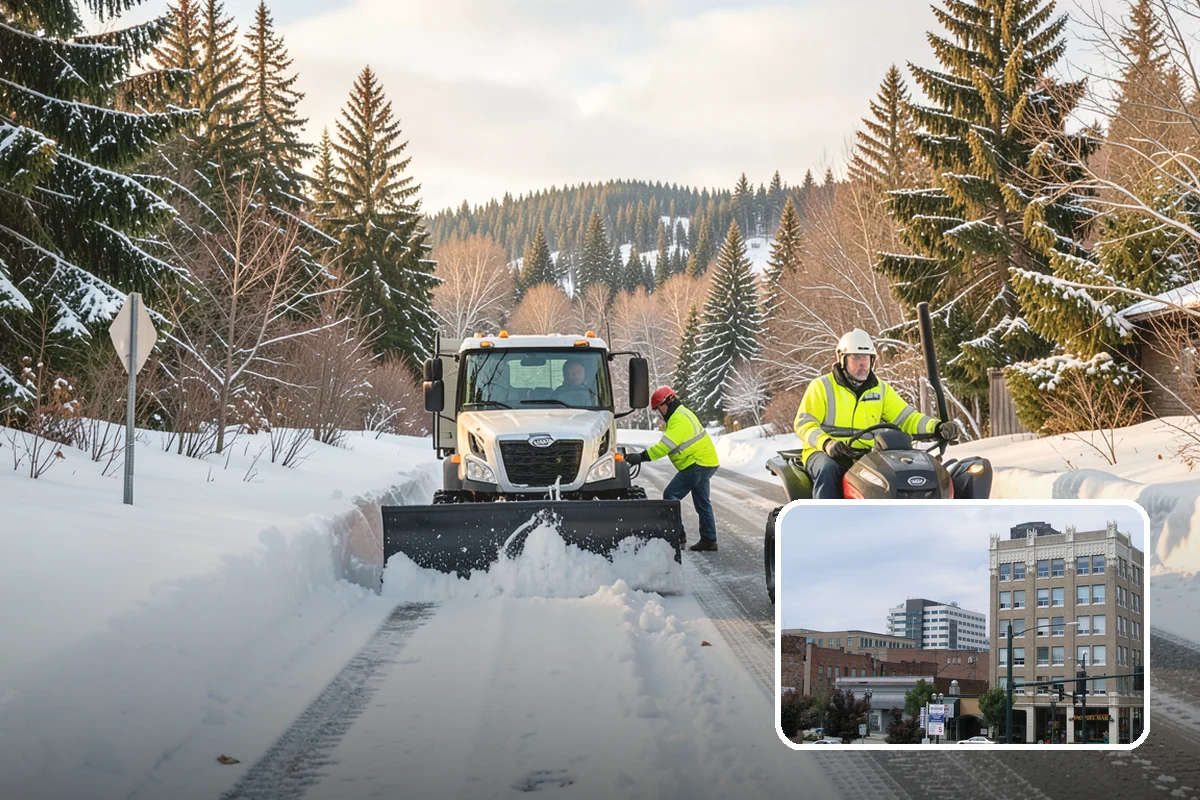 Property Management Parking Lot Snow Removal in Everett, Snohomish County, WA - One contract and contact covers the entire property portfolio