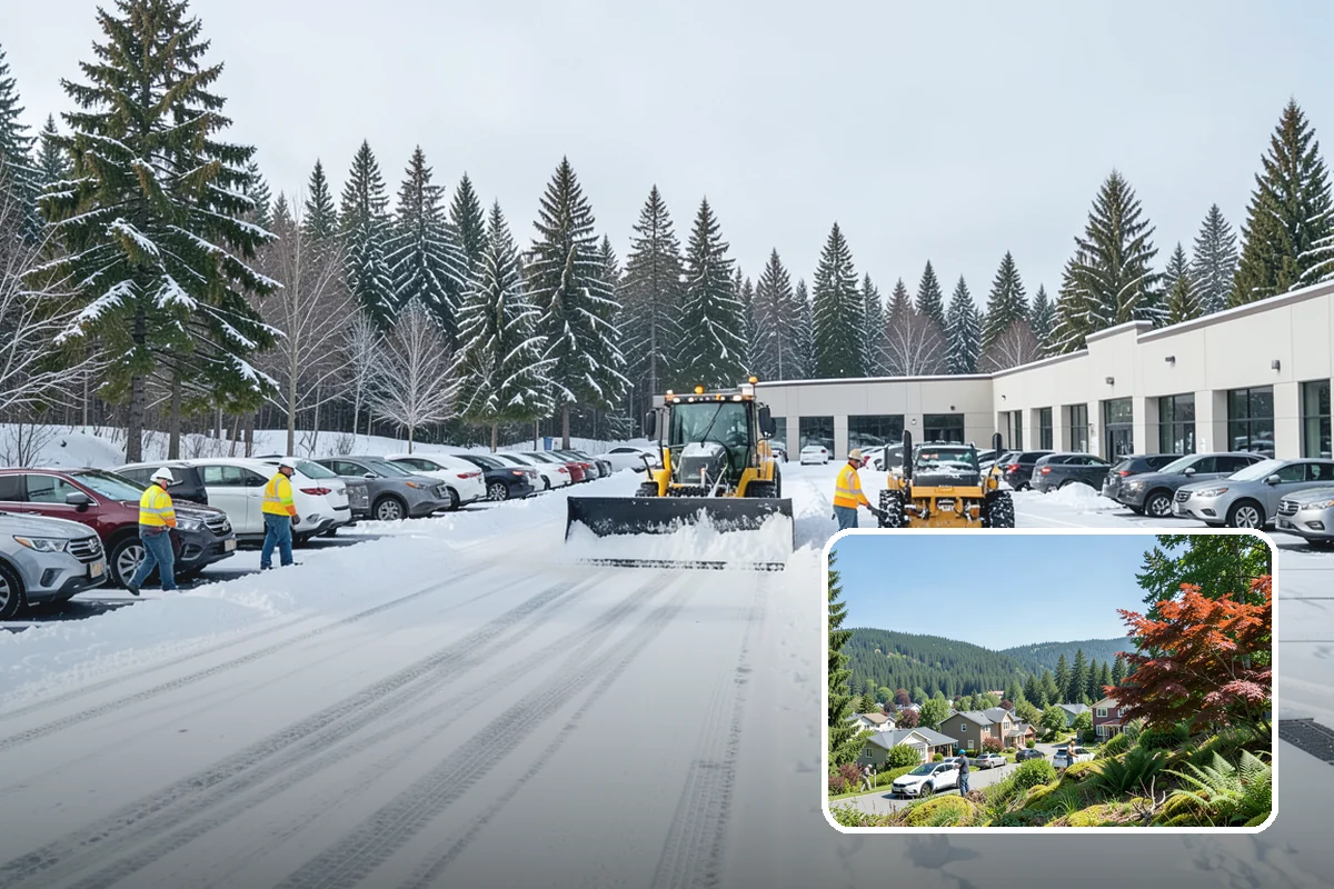 Property Management Parking Lot Snow Removal in Index, Snohomish County, WA - One contract and contact covers the entire property portfolio
