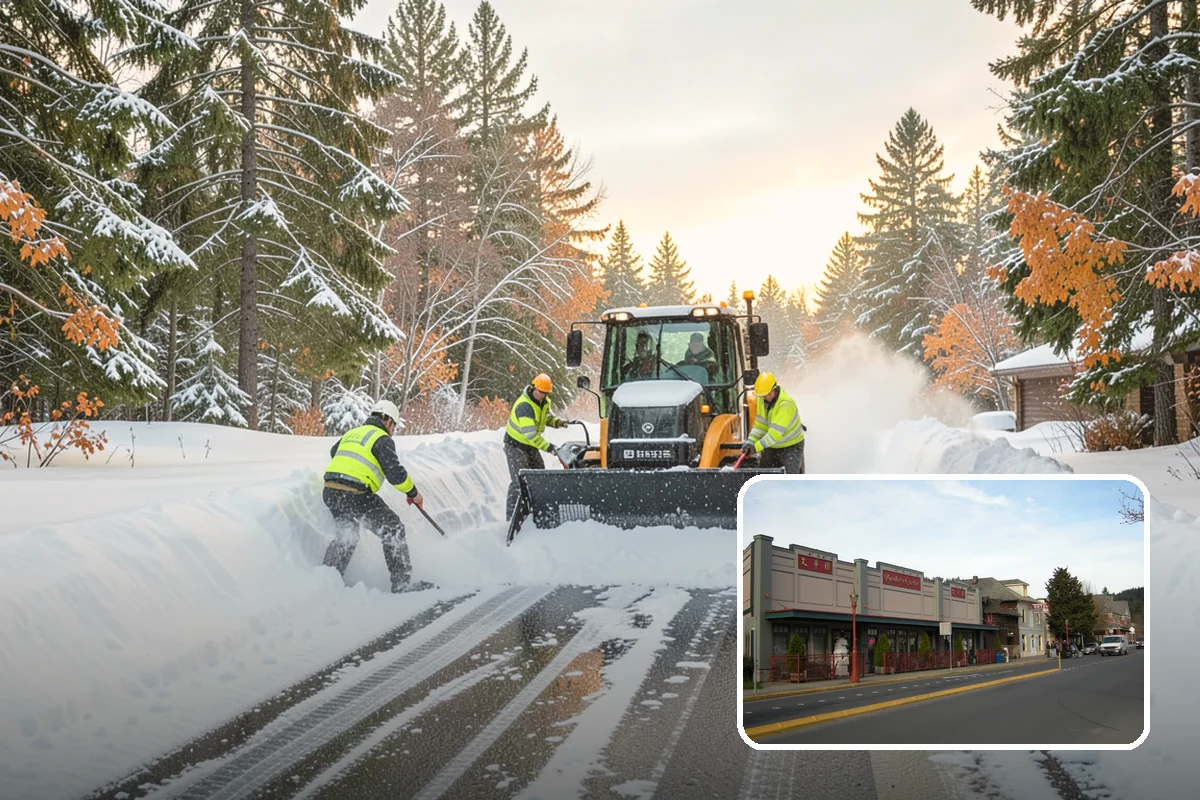 Property Management Parking Lot Snow Removal in Issaquah, King County, WA - One contract and contact covers the entire property portfolio
