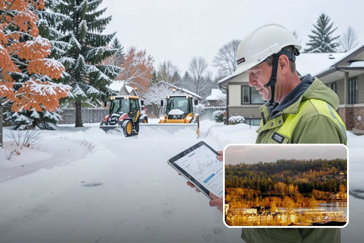 Property Management Parking Lot Snow Removal in Kenmore, King County, WA - One contract and contact covers the entire property portfolio