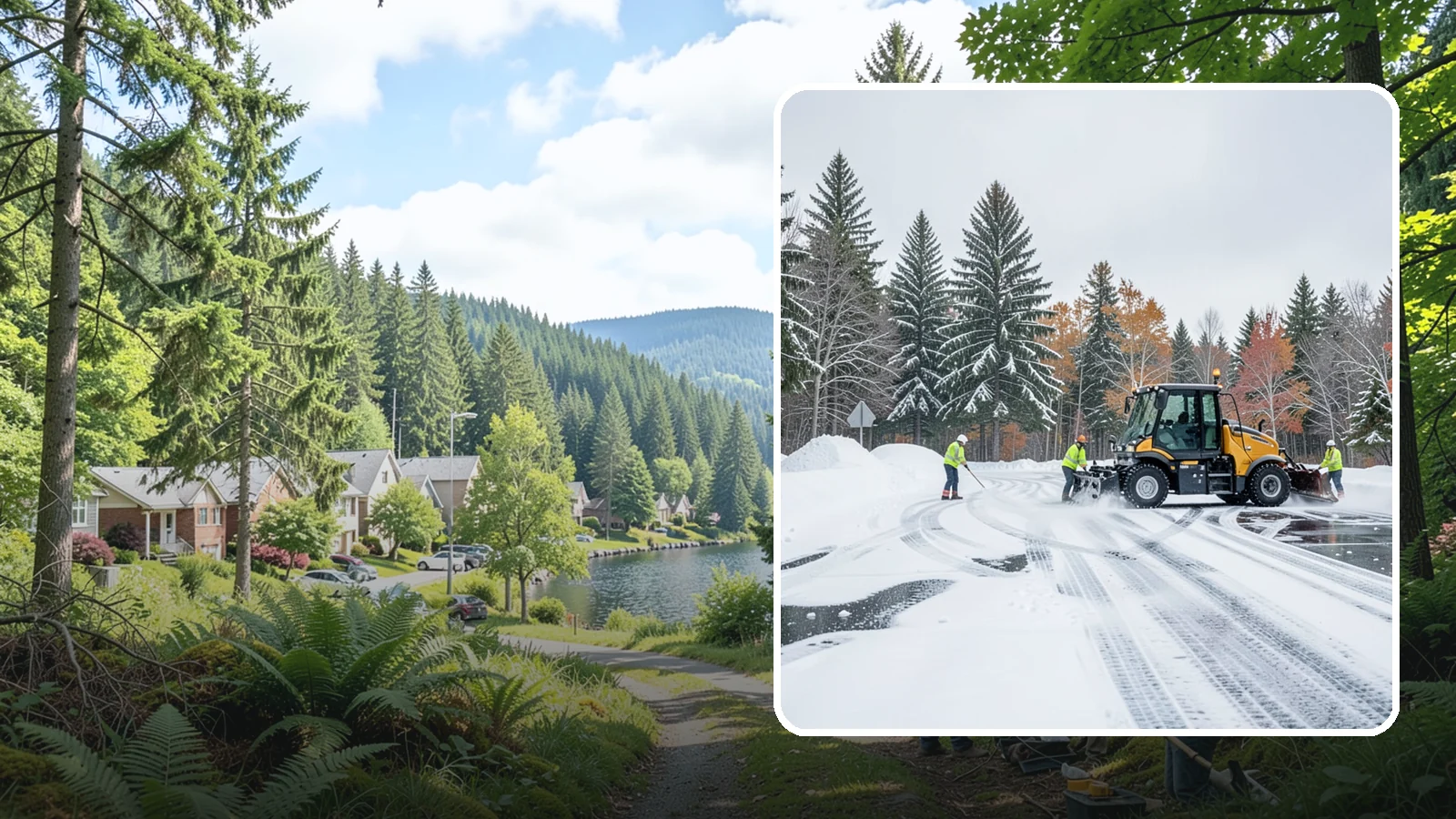 Property Management Parking Lot Snow Removal in Lake Forest Park, King County, WA - We clear parking lots across a management portfolio under one Western Washington contract that keeps every property covered.