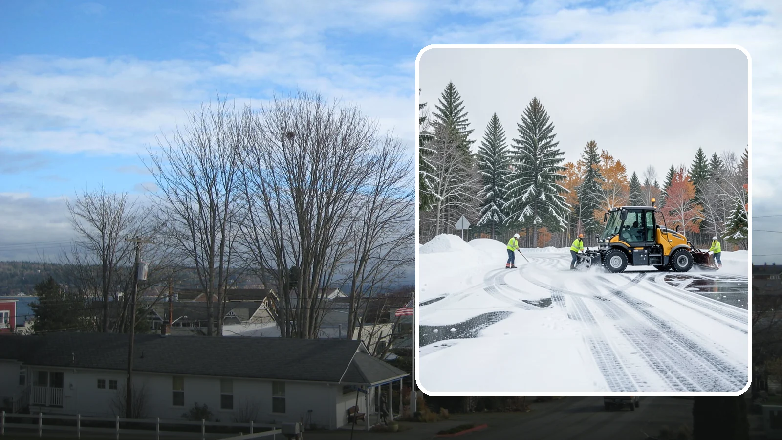 Property Management Parking Lot Snow Removal in Langley, Island County, WA - We clear parking lots across a management portfolio under one Western Washington contract that keeps every property covered.