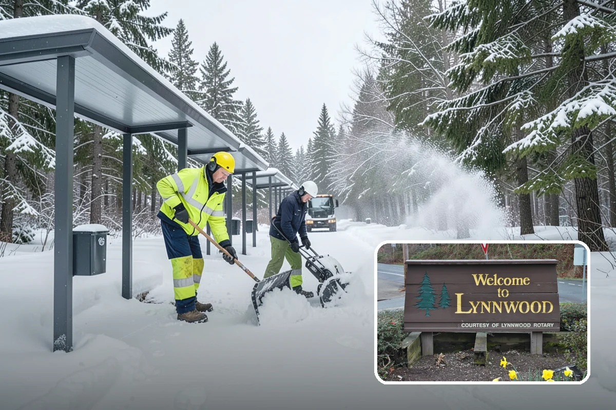 Property Management Parking Lot Snow Removal in Lynnwood, Snohomish County, WA - One contract and contact covers the entire property portfolio