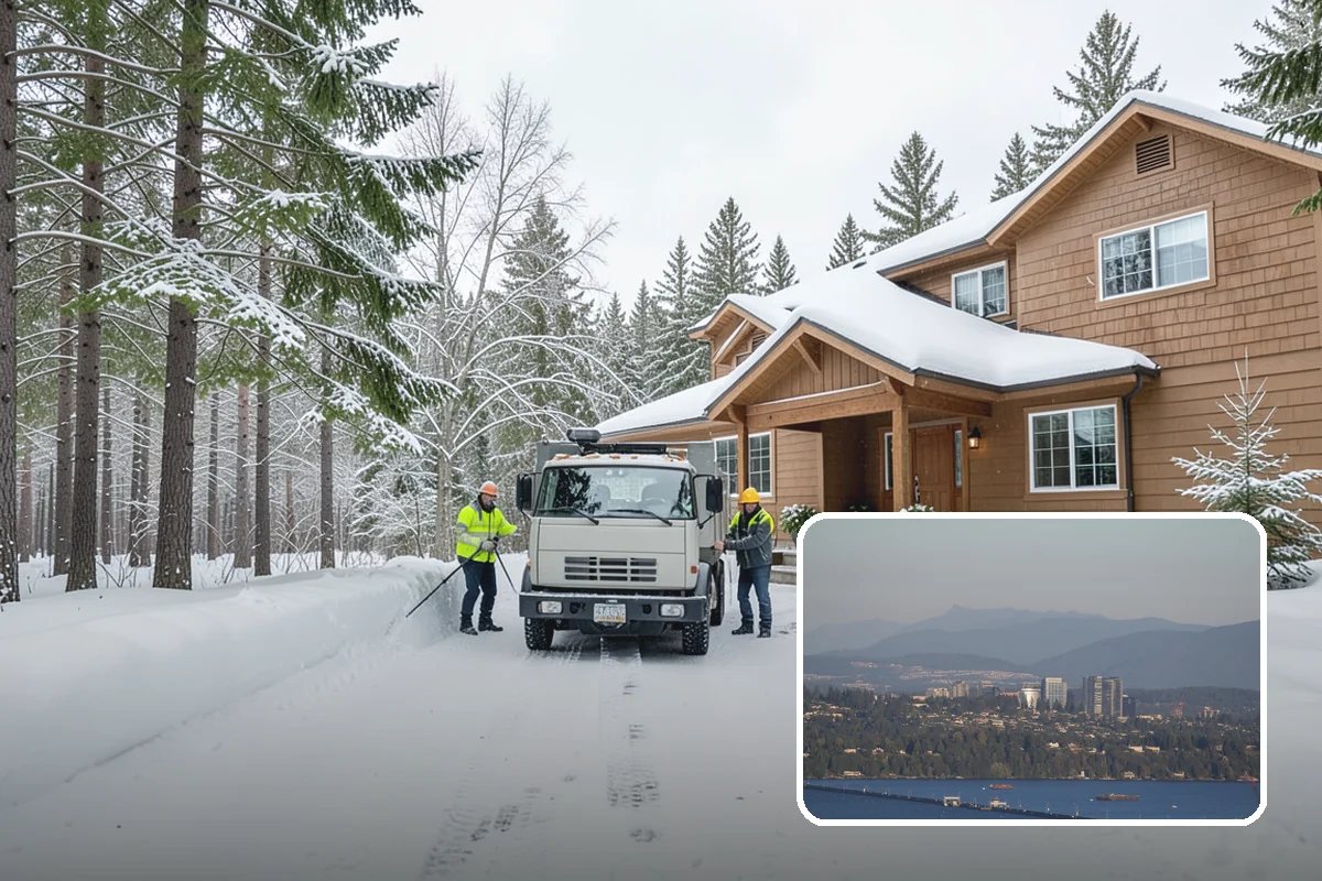 Property Management Parking Lot Snow Removal in Medina, King County, WA - One contract and contact covers the entire property portfolio