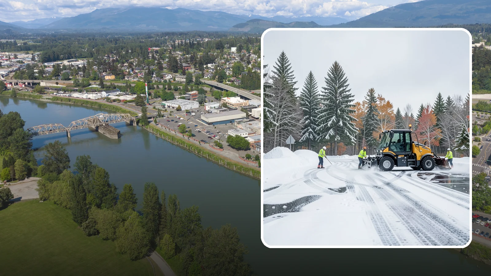 Property Management Parking Lot Snow Removal in Mount Vernon, Skagit County, WA - We clear parking lots across a management portfolio under one Western Washington contract that keeps every property covered.