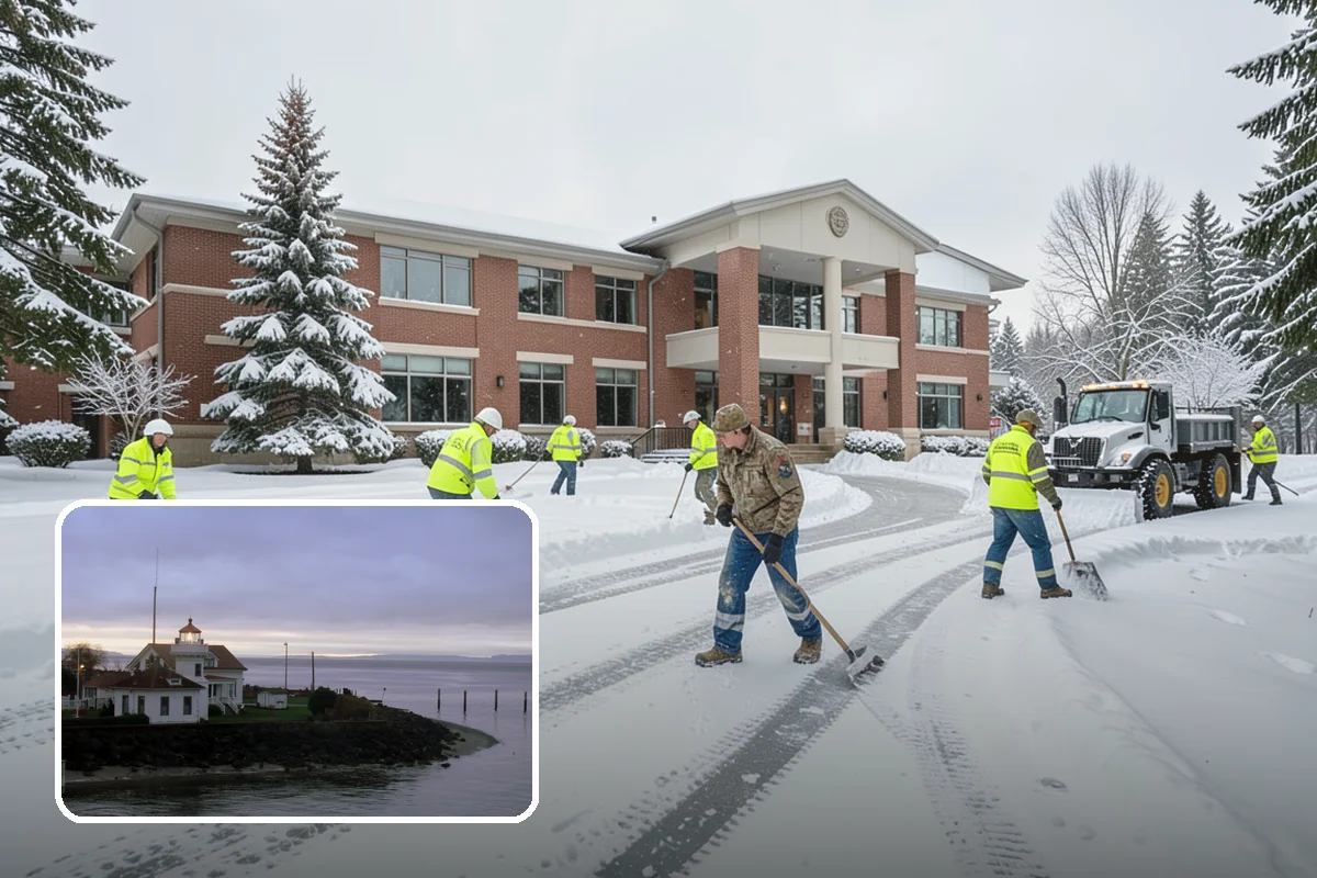 Property Management Parking Lot Snow Removal in Mukilteo, Snohomish County, WA - One contract and contact covers the entire property portfolio