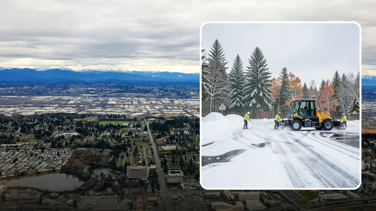 Property Management Parking Lot Snow Removal in SeaTac, King County, WA - We clear parking lots across a management portfolio under one Western Washington contract that keeps every property covered.