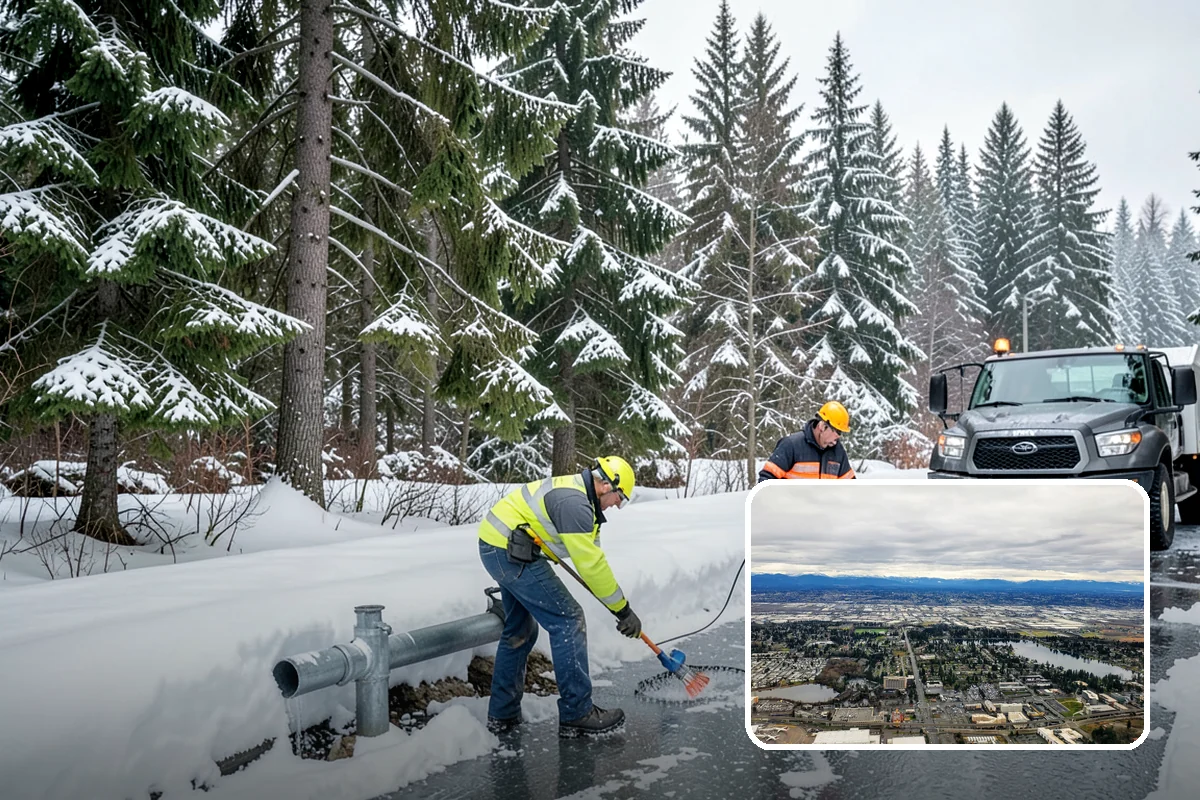 Property Management Parking Lot Snow Removal in SeaTac, King County, WA - One contract and contact covers the entire property portfolio