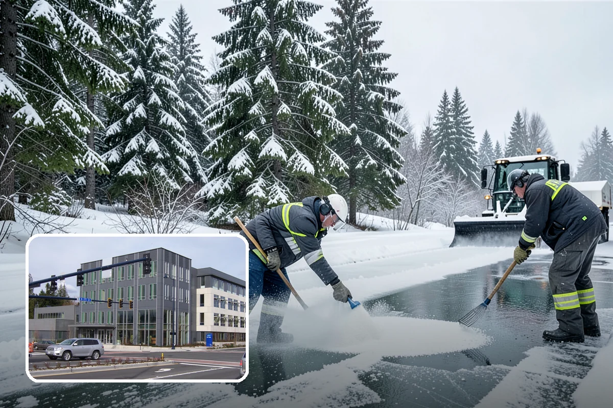 Property Management Parking Lot Snow Removal in Shoreline, King County, WA - One contract and contact covers the entire property portfolio