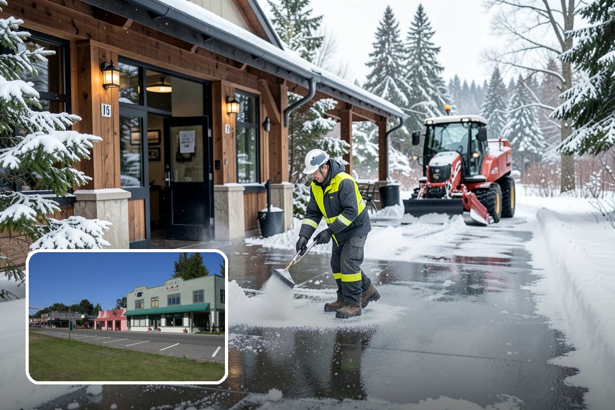 Property Management Parking Lot Snow Removal in Snoqualmie, King County, WA - One contract and contact covers the entire property portfolio