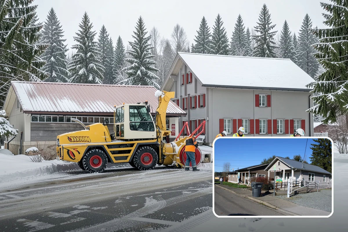 Property Management Parking Lot Snow Removal in South Prairie, Pierce County, WA - One contract and contact covers the entire property portfolio
