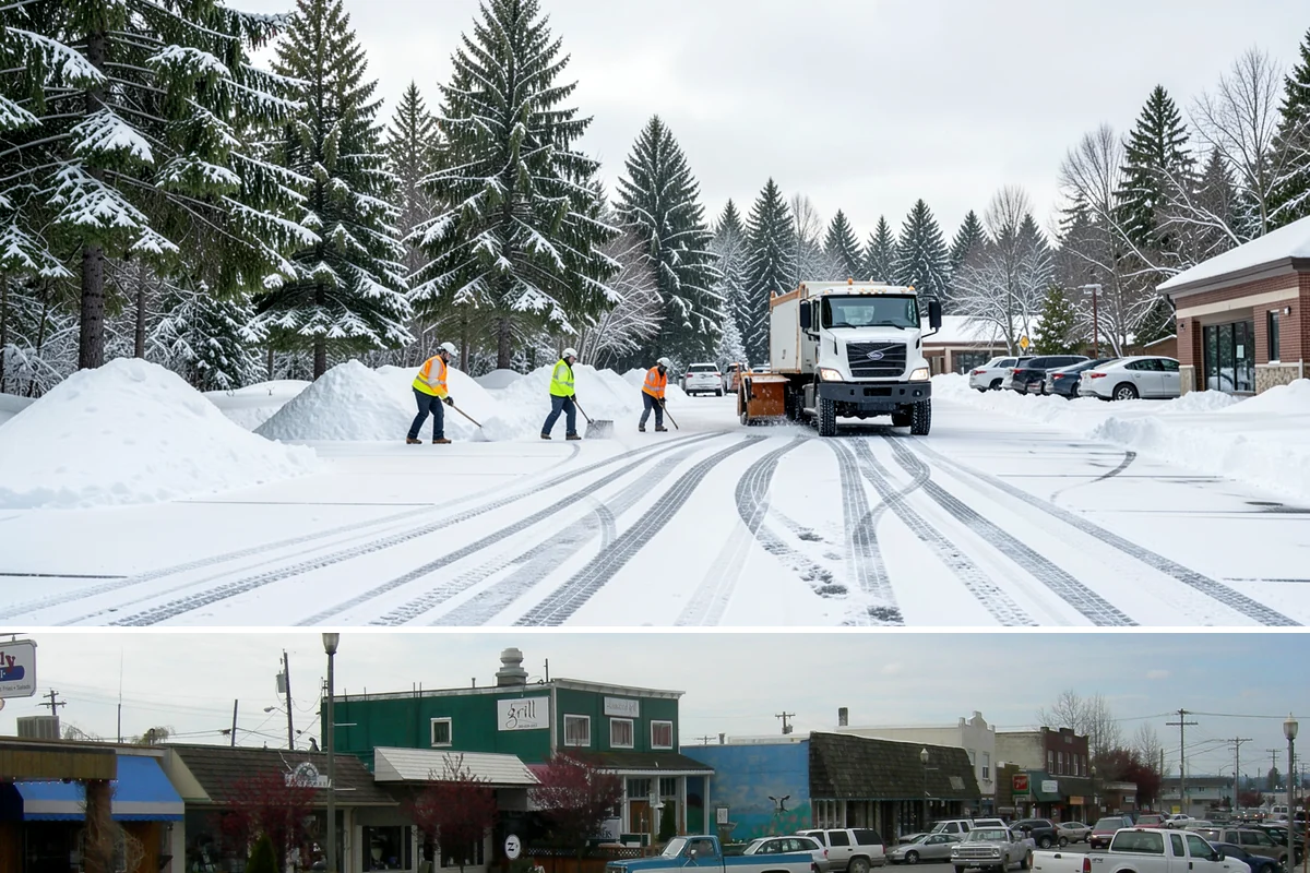Property Management Parking Lot Snow Removal in Stanwood, Snohomish County, WA - Property management portfolios in Western Washington need the most coordinated service from December through February, when...