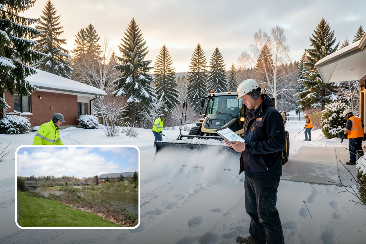 Property Management Parking Lot Snow Removal in Tukwila, King County, WA - One contract and contact covers the entire property portfolio