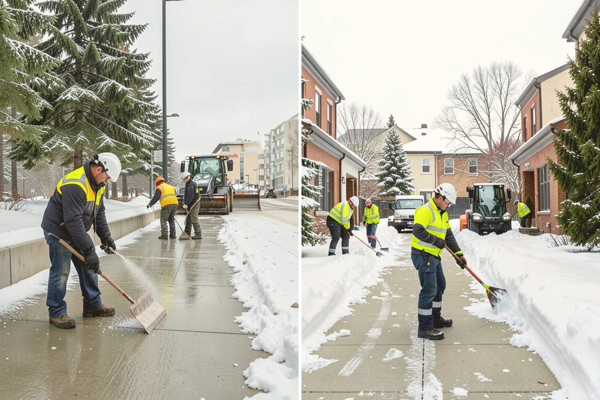 Property Management Sidewalk Clearing in Algona, King County, WA - Inventory the walkways at each managed property