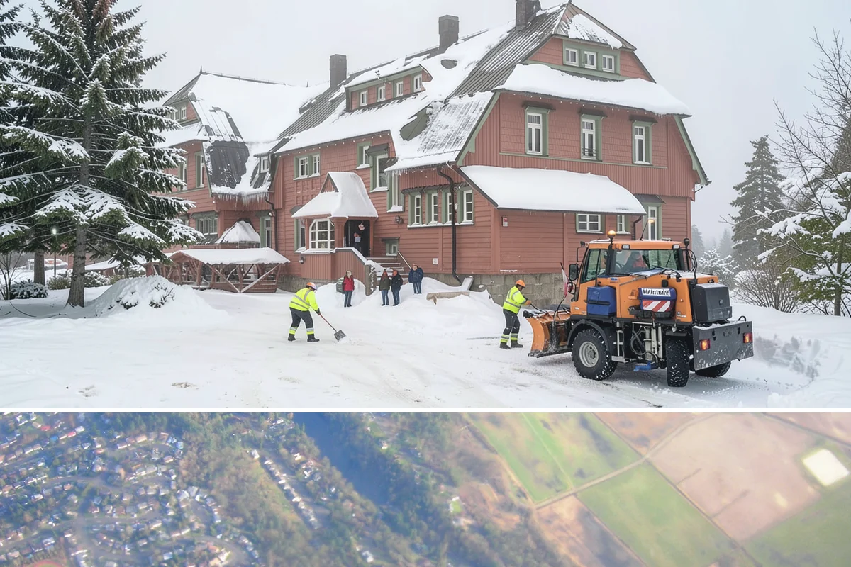 Property Management Sidewalk Clearing in Algona, King County, WA - Property management demand spans late November through February, when portfolio-wide freeze-thaw keeps every managed walk in play.