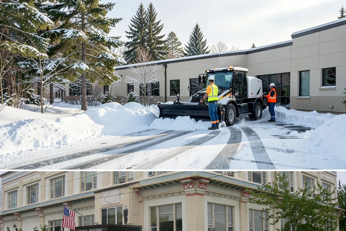 Property Management Sidewalk Clearing in Anacortes, Skagit County, WA - Property management demand spans late November through February, when portfolio-wide freeze-thaw keeps every managed walk in play.