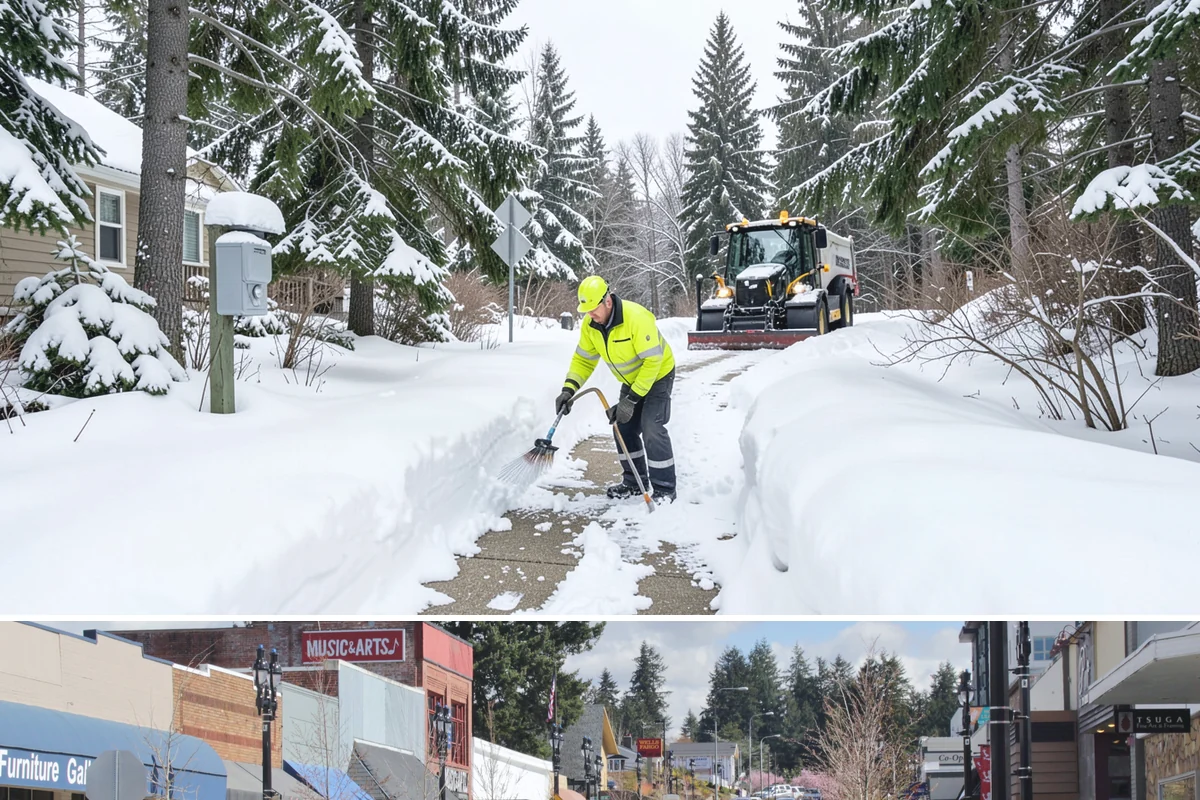 Property Management Sidewalk Clearing in Bothell, King County, WA - Property management demand spans late November through February, when portfolio-wide freeze-thaw keeps every managed walk in play.