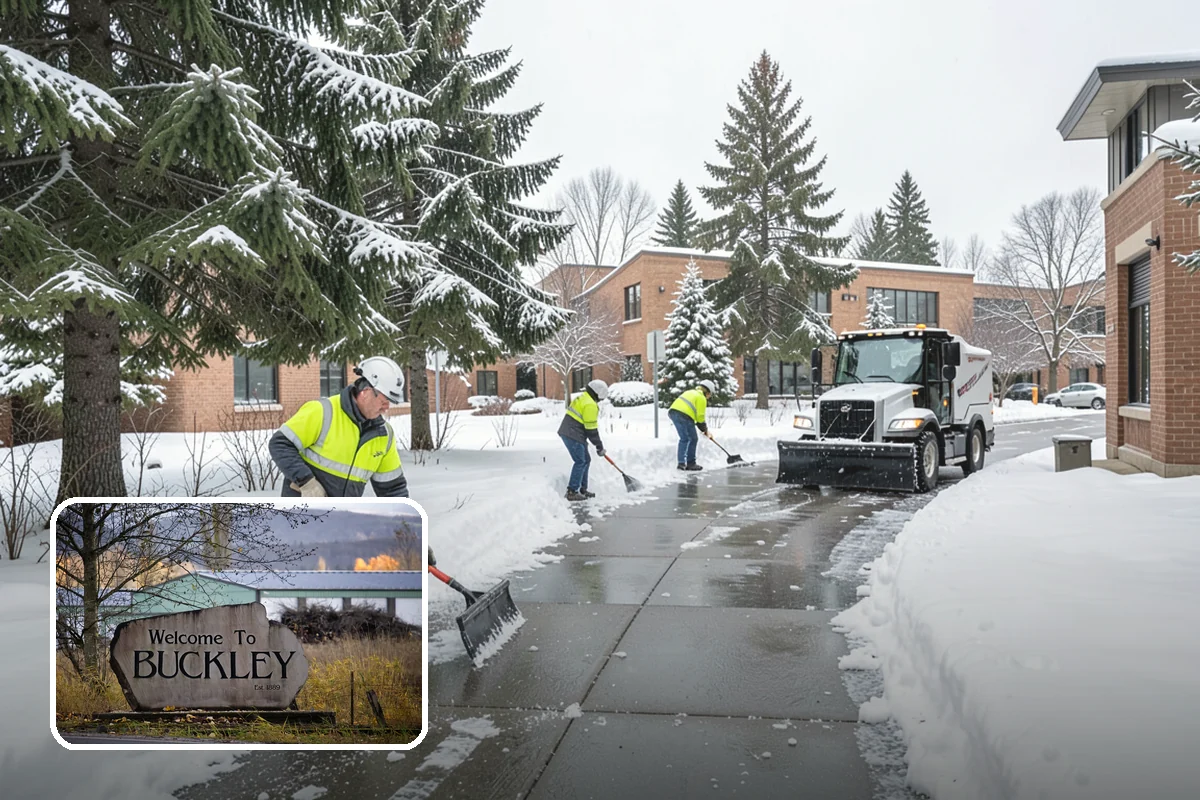 Property Management Sidewalk Clearing in Buckley, Pierce County, WA - Consistent sidewalk standards across your entire portfolio