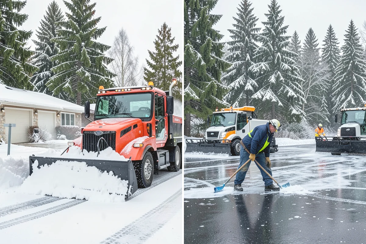 Property Management Sidewalk Clearing in Burien, King County, WA - Inventory the walkways at each managed property
