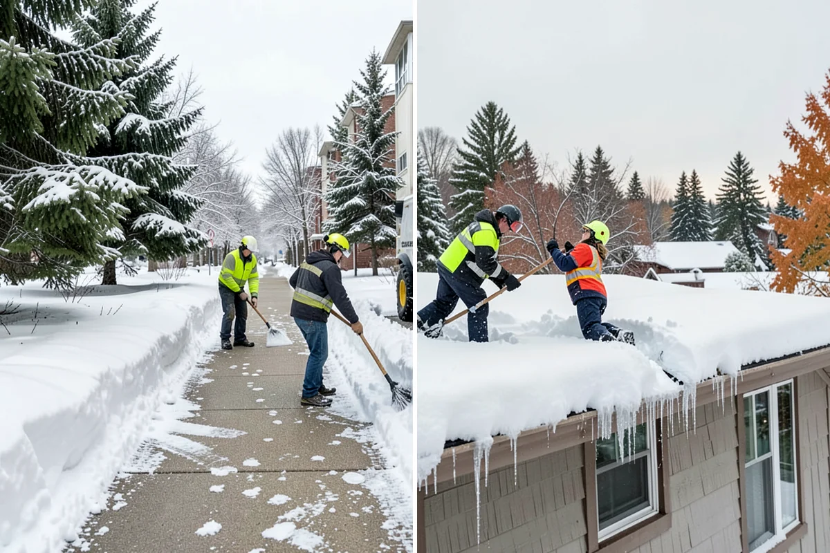 Property Management Sidewalk Clearing in Clyde Hill, King County, WA - Inventory the walkways at each managed property