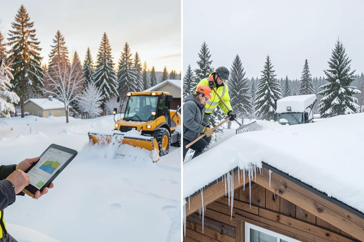Property Management Sidewalk Clearing in Des Moines, King County, WA - Inventory the walkways at each managed property