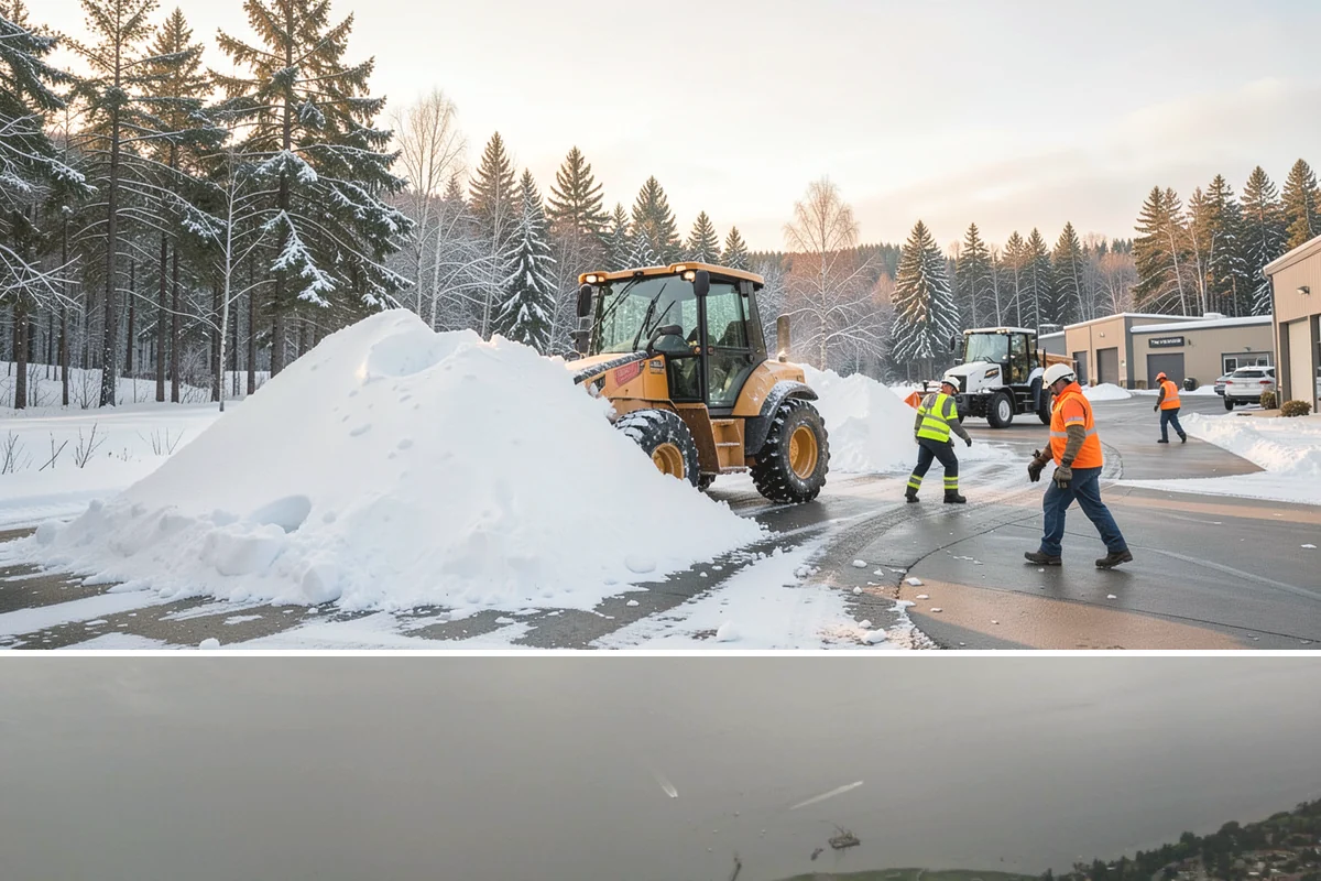 Property Management Sidewalk Clearing in Des Moines, King County, WA - Property management demand spans late November through February, when portfolio-wide freeze-thaw keeps every managed walk in play.