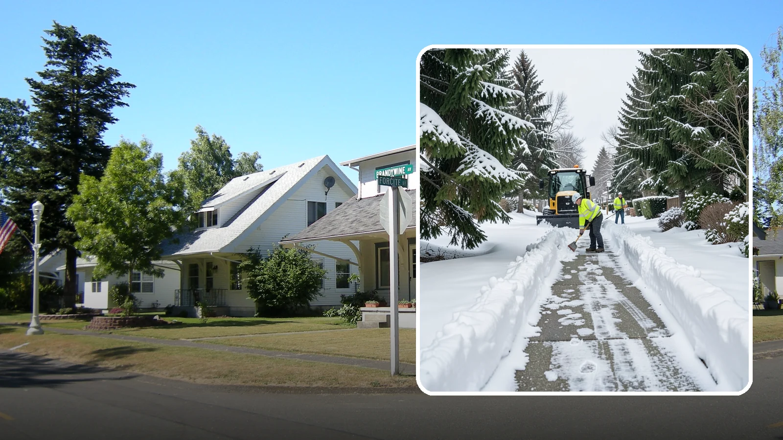 Property Management Sidewalk Clearing in DuPont, Pierce County, WA - Portfolio-wide sidewalk clearing for Western Washington property managers, delivering consistent walk service and documentation...