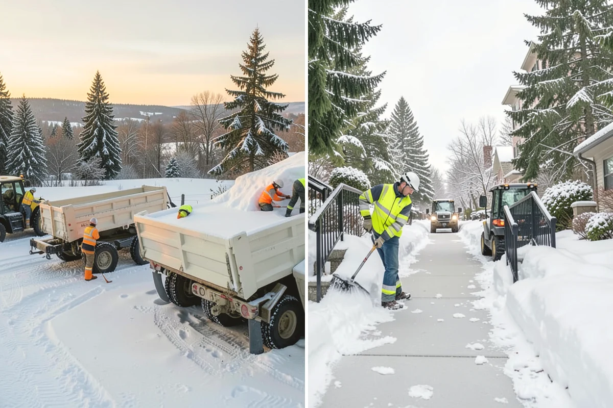 Property Management Sidewalk Clearing in Duvall, King County, WA - Inventory the walkways at each managed property