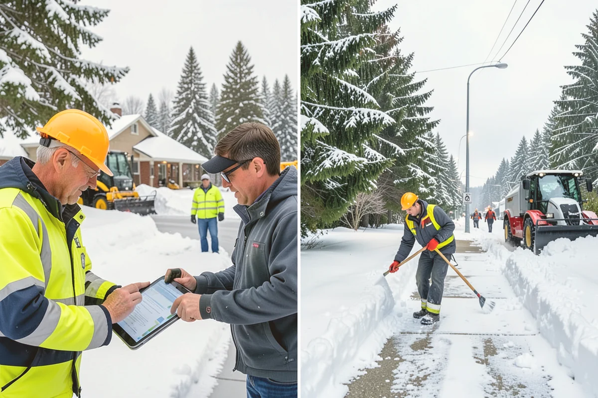 Property Management Sidewalk Clearing in Eatonville, Pierce County, WA - Inventory the walkways at each managed property