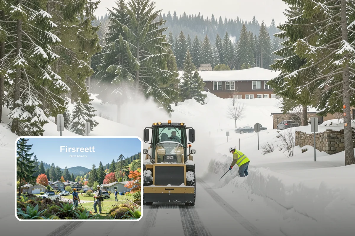 Property Management Sidewalk Clearing in Fircrest, Pierce County, WA - Consistent sidewalk standards across your entire portfolio