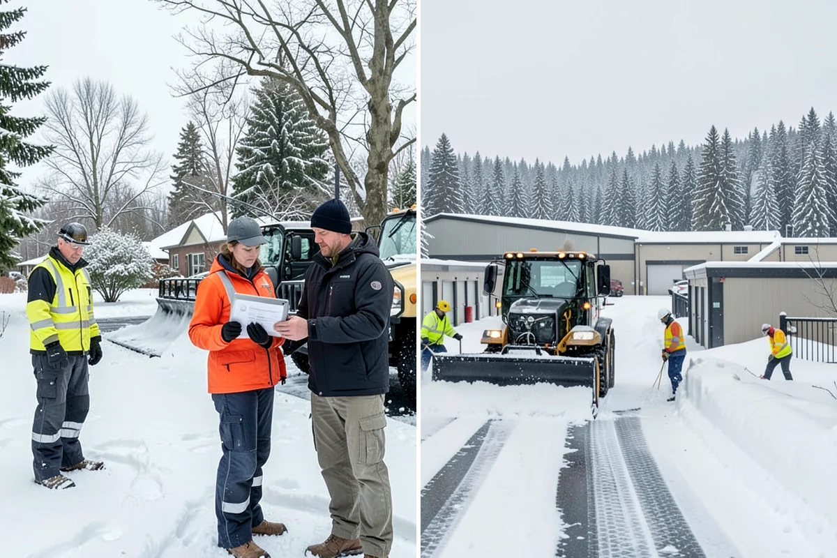 Property Management Sidewalk Clearing in Fircrest, Pierce County, WA - Inventory the walkways at each managed property