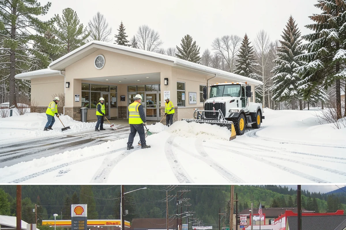 Property Management Sidewalk Clearing in Granite Falls, Snohomish County, WA - Property management demand spans late November through February, when portfolio-wide freeze-thaw keeps every managed walk in play.
