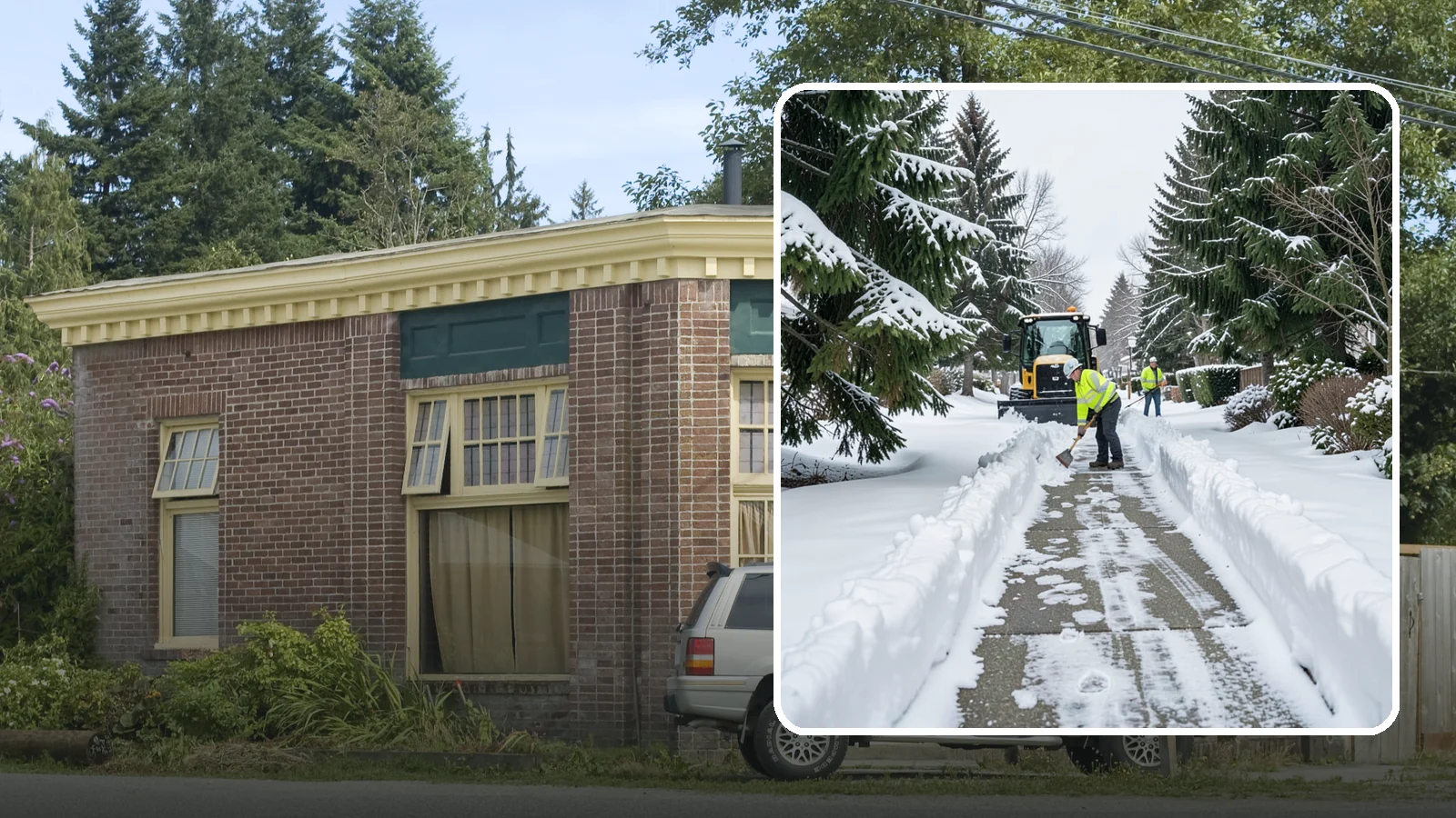 Property Management Sidewalk Clearing in Hamilton, Skagit County, WA - Portfolio-wide sidewalk clearing for Western Washington property managers, delivering consistent walk service and documentation...