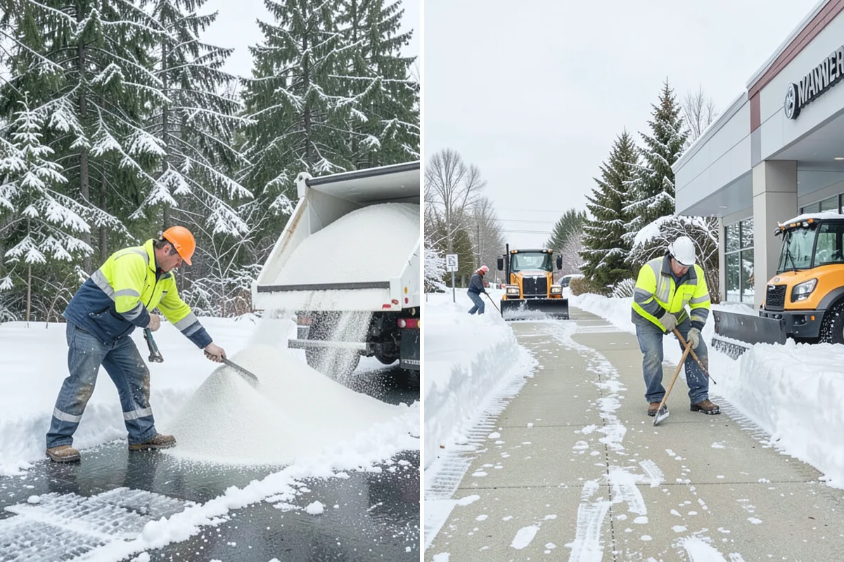 Property Management Sidewalk Clearing in Hamilton, Skagit County, WA - Inventory the walkways at each managed property