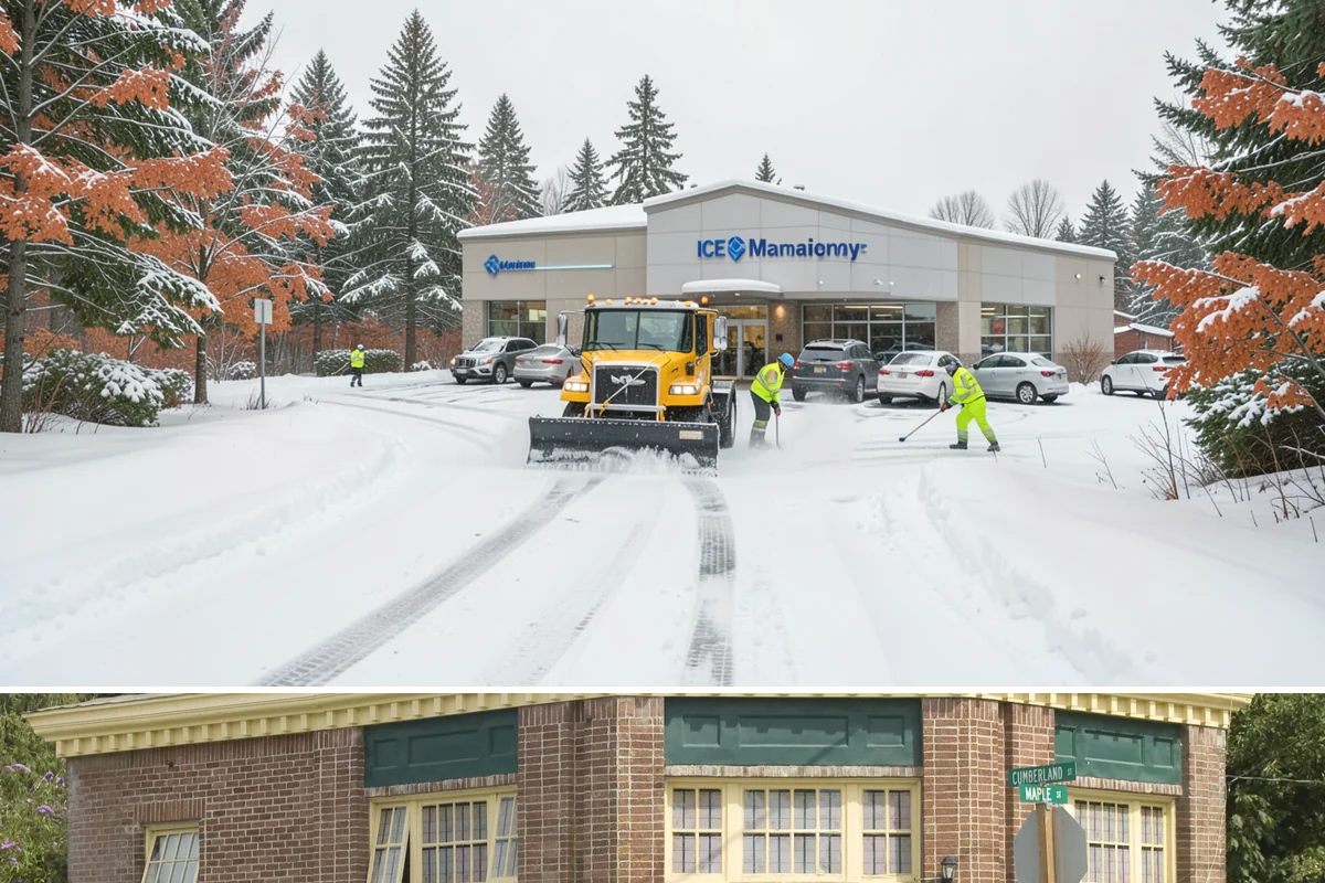 Property Management Sidewalk Clearing in Hamilton, Skagit County, WA - Property management demand spans late November through February, when portfolio-wide freeze-thaw keeps every managed walk in play.