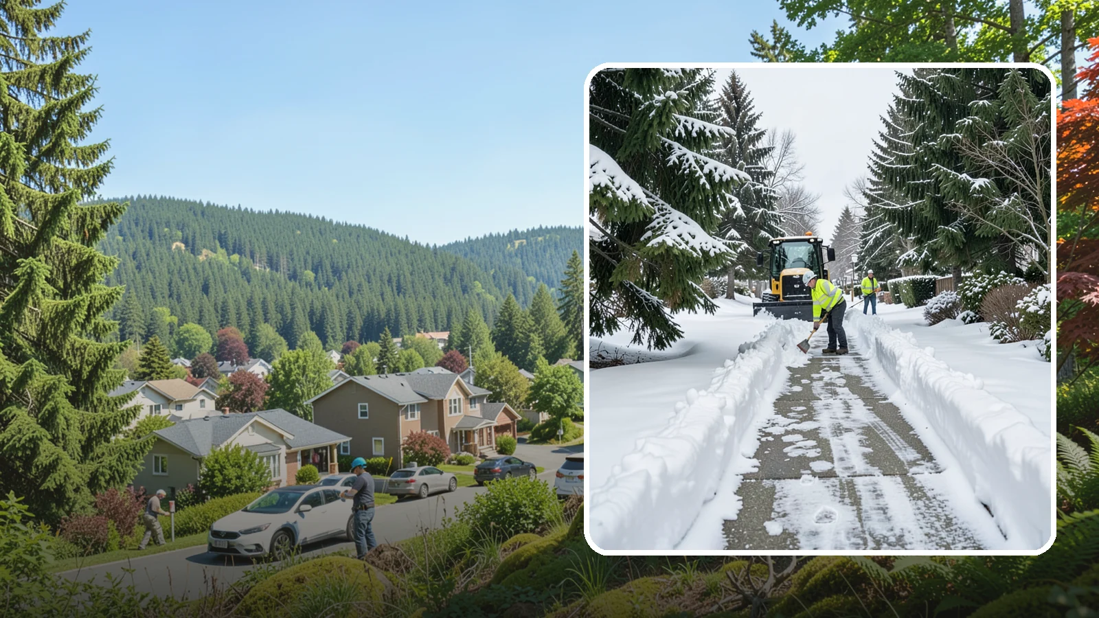 Property Management Sidewalk Clearing in Index, Snohomish County, WA - Portfolio-wide sidewalk clearing for Western Washington property managers, delivering consistent walk service and documentation...