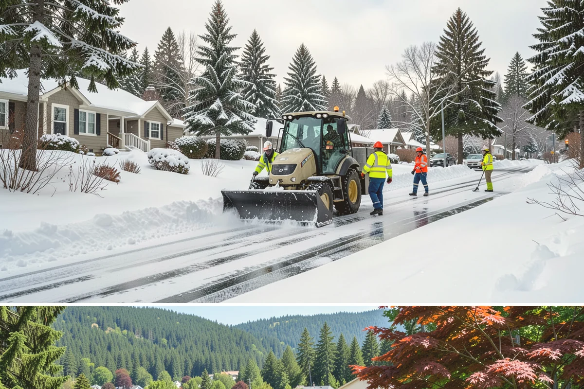 Property Management Sidewalk Clearing in Index, Snohomish County, WA - Property management demand spans late November through February, when portfolio-wide freeze-thaw keeps every managed walk in play.