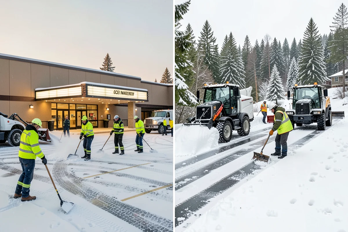 Property Management Sidewalk Clearing in Kenmore, King County, WA - Inventory the walkways at each managed property