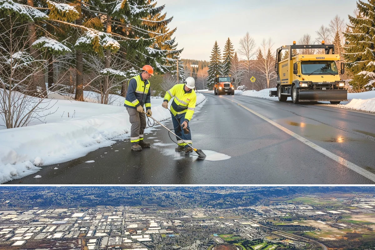 Property Management Sidewalk Clearing in Kent, King County, WA - Property management demand spans late November through February, when portfolio-wide freeze-thaw keeps every managed walk in play.