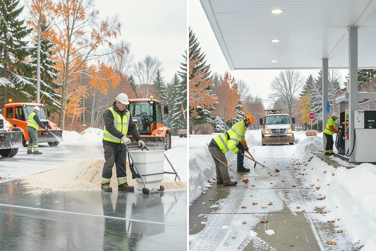 Property Management Sidewalk Clearing in Kirkland, King County, WA - Inventory the walkways at each managed property