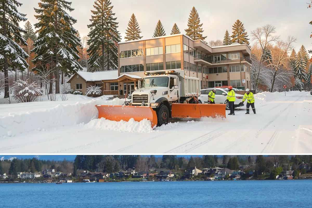 Property Management Sidewalk Clearing in Lake Stevens, Snohomish County, WA - Property management demand spans late November through February, when portfolio-wide freeze-thaw keeps every managed walk in play.