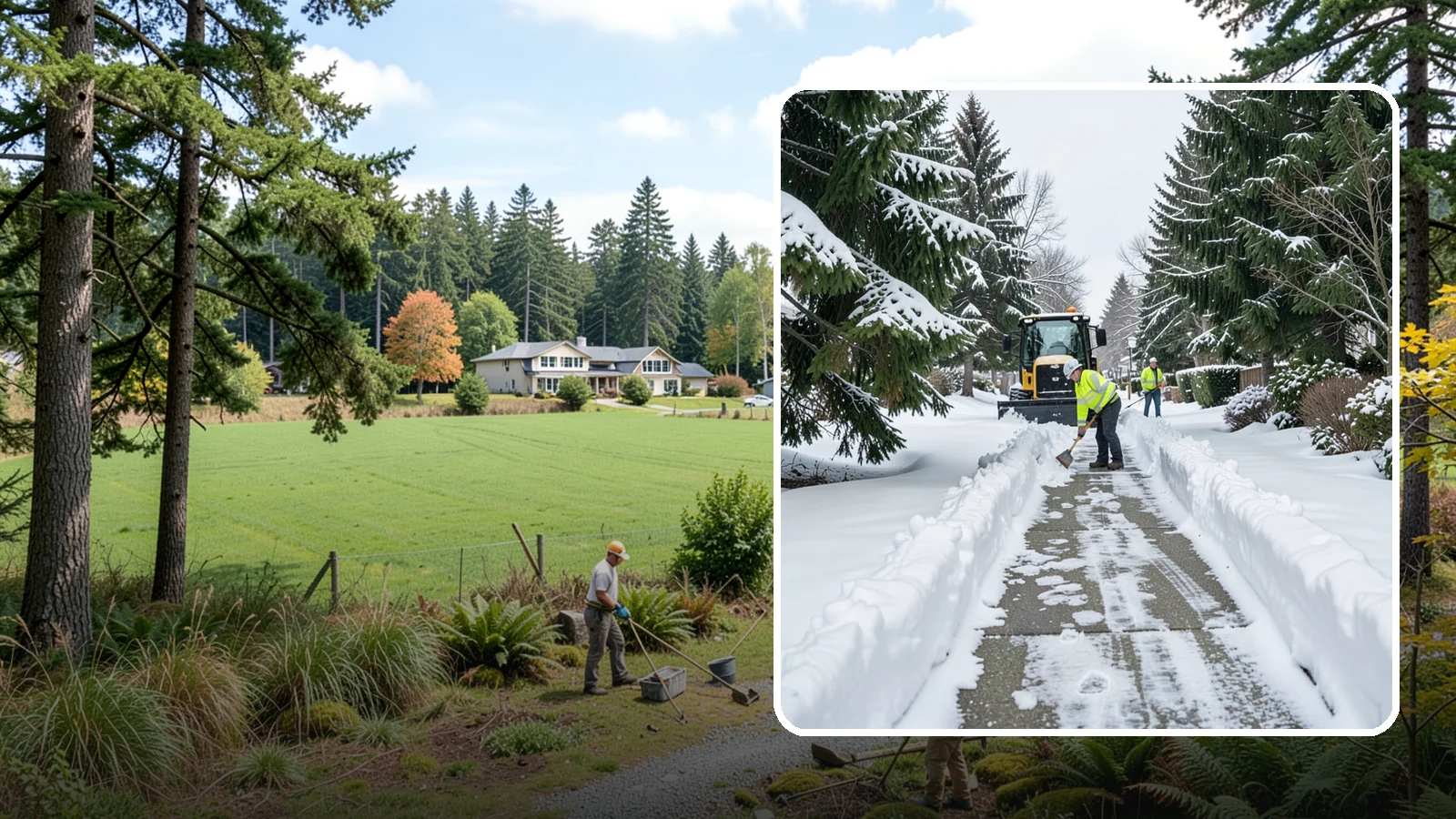 Property Management Sidewalk Clearing in Lyman, Skagit County, WA - Portfolio-wide sidewalk clearing for Western Washington property managers, delivering consistent walk service and documentation...