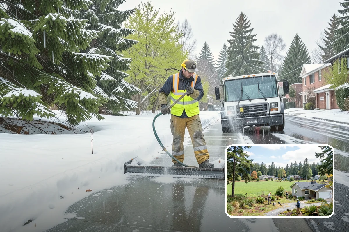 Property Management Sidewalk Clearing in Lyman, Skagit County, WA - Consistent sidewalk standards across your entire portfolio