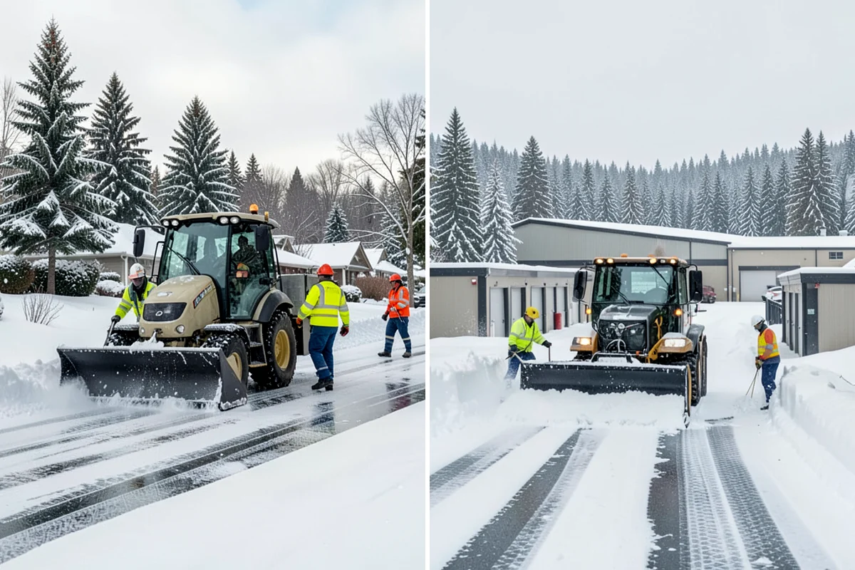 Property Management Sidewalk Clearing in Lyman, Skagit County, WA - Inventory the walkways at each managed property
