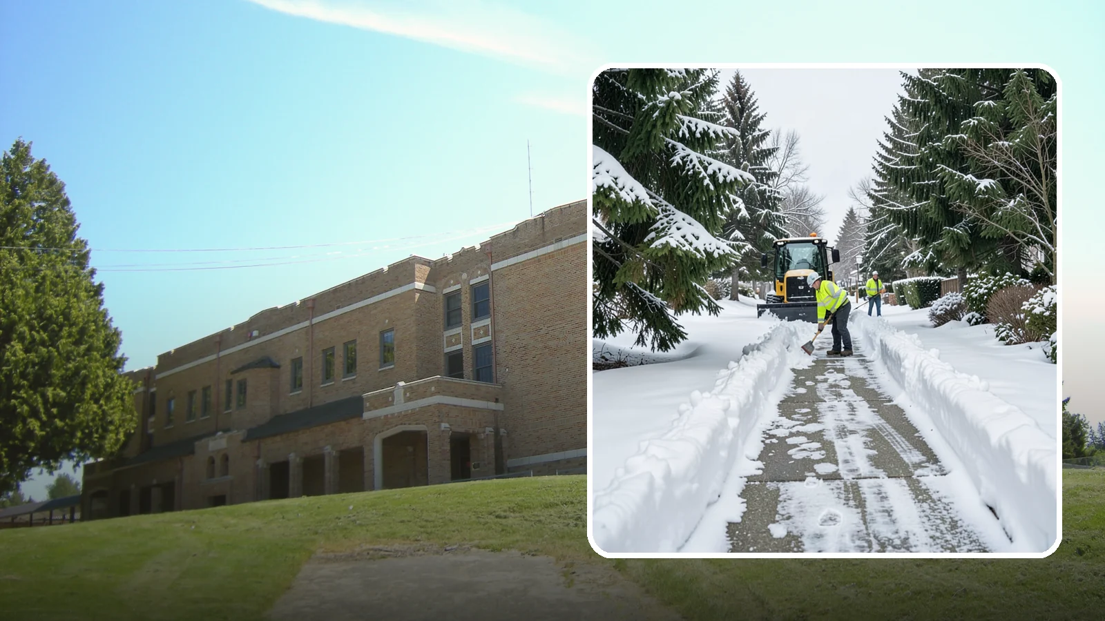 Property Management Sidewalk Clearing in Maple Valley, King County, WA - Portfolio-wide sidewalk clearing for Western Washington property managers, delivering consistent walk service and documentation...