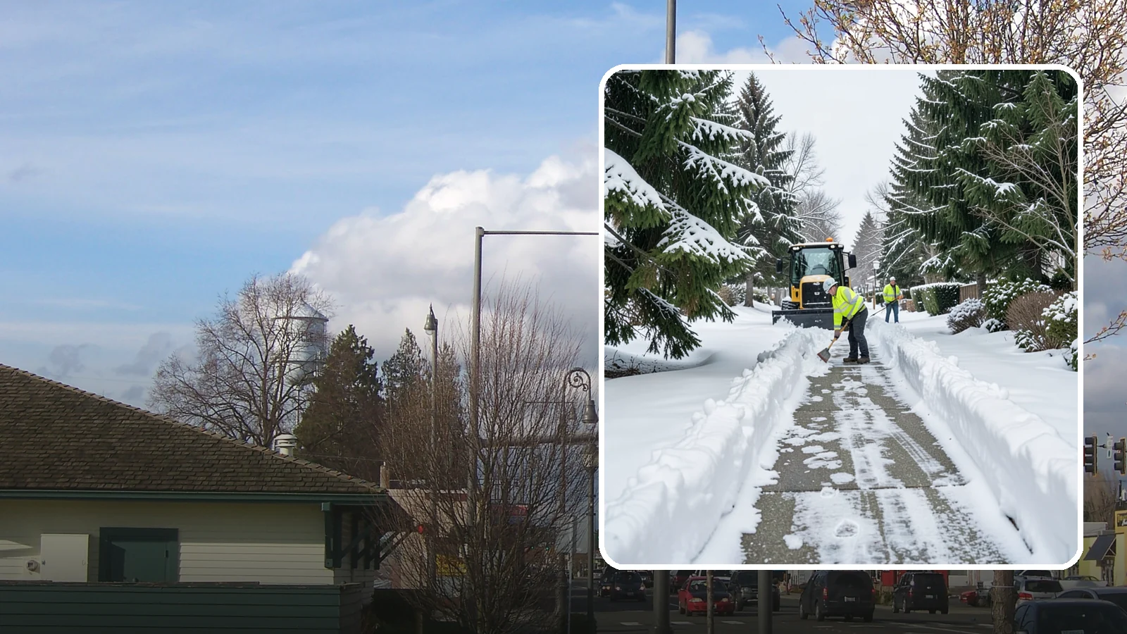 Property Management Sidewalk Clearing in Marysville, Snohomish County, WA - Portfolio-wide sidewalk clearing for Western Washington property managers, delivering consistent walk service and documentation...