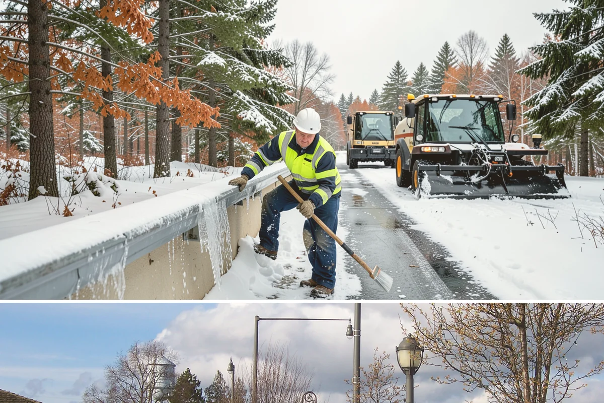 Property Management Sidewalk Clearing in Marysville, Snohomish County, WA - Property management demand spans late November through February, when portfolio-wide freeze-thaw keeps every managed walk in play.