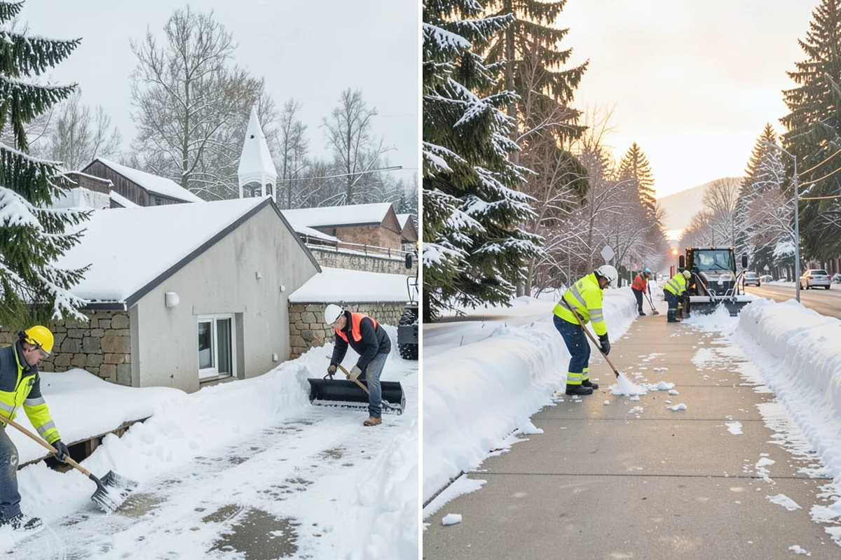Property Management Sidewalk Clearing in Medina, King County, WA - Inventory the walkways at each managed property